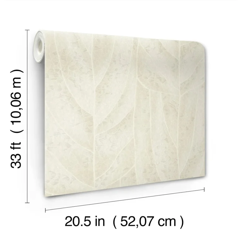 Candice Olson Dicot Leaf Wallpaper - Neutral — Image 6