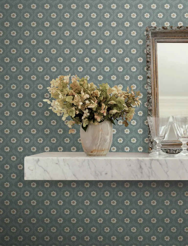 Rifle Paper Co. Emma Wallpaper - Slate — Ảnh 5