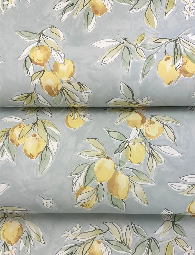 Chesapeake Lemonade Citrus Wallpaper - Aqua — Ảnh 6