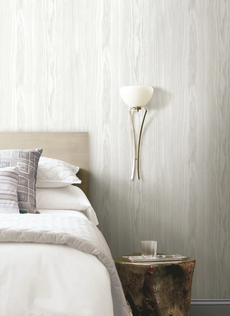 Linden Peel and Stick Wallpaper - White — Image 6