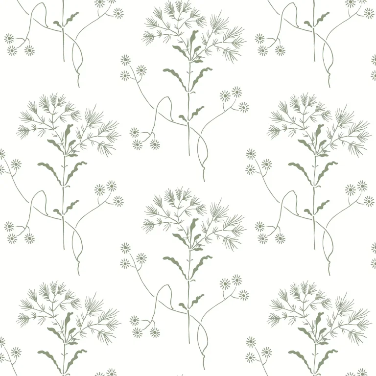 Magnolia Home Wildflower Wallpaper - Green — Ảnh 3