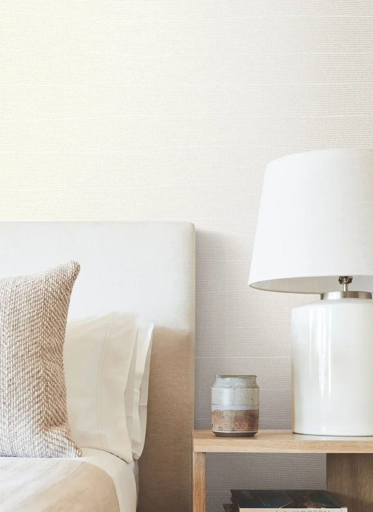 Natural Grid Wallpaper - White Pearl — Ảnh 6