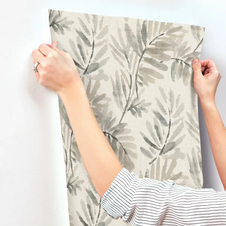 Serenade Ferns Wallpaper - Grey — Ảnh 6