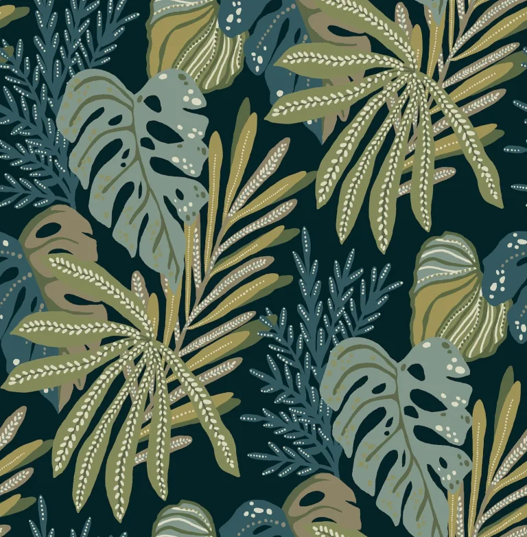 Alocasia Tropical Foliage Wallpaper - Green — Ảnh 3