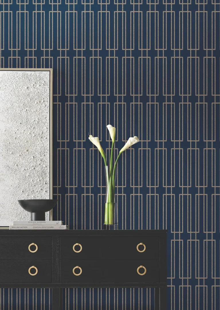 Candice Olson Terrace Wallpaper - Navy — Image 5