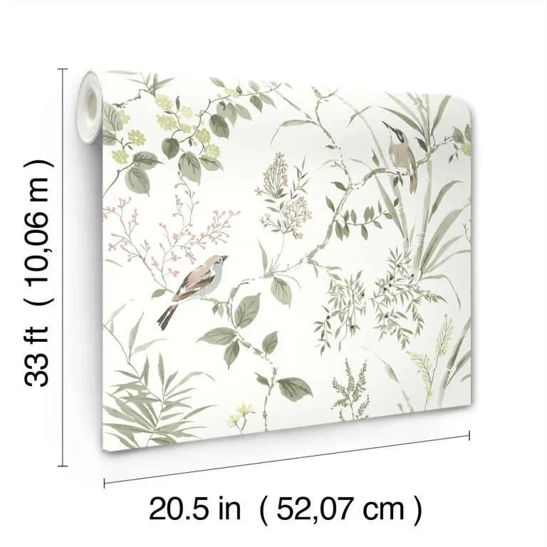 Chesapeake Imperial Garden Botanical Wallpaper - Moss — Ảnh 2