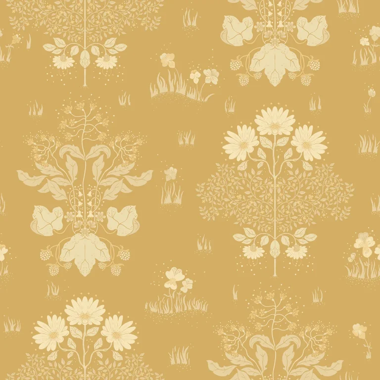 Elda Delicate Daisies Wallpaper - Gold — Image 4