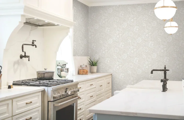 Erin & Ben Modern Acanthus Peel and Stick Wallpaper - Wicker — Ảnh 5