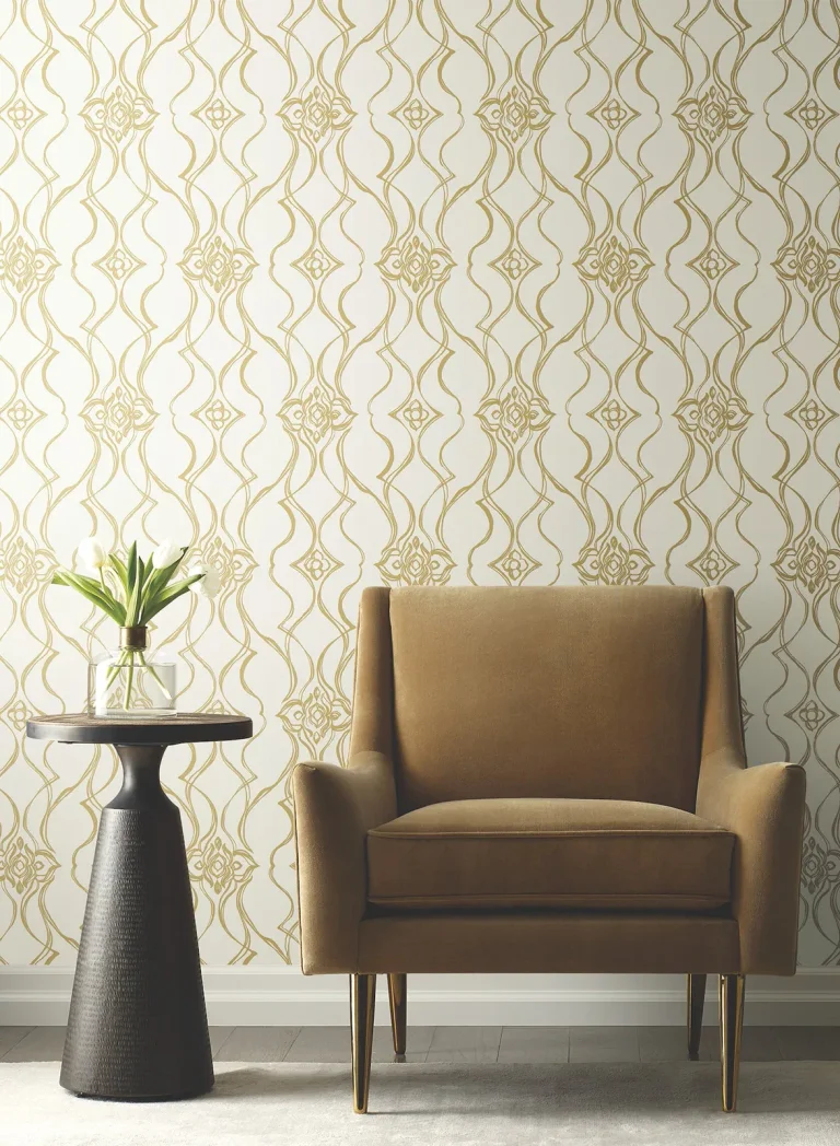 Candice Olson Pirouette Wallpaper - White & Gold — Ảnh 6