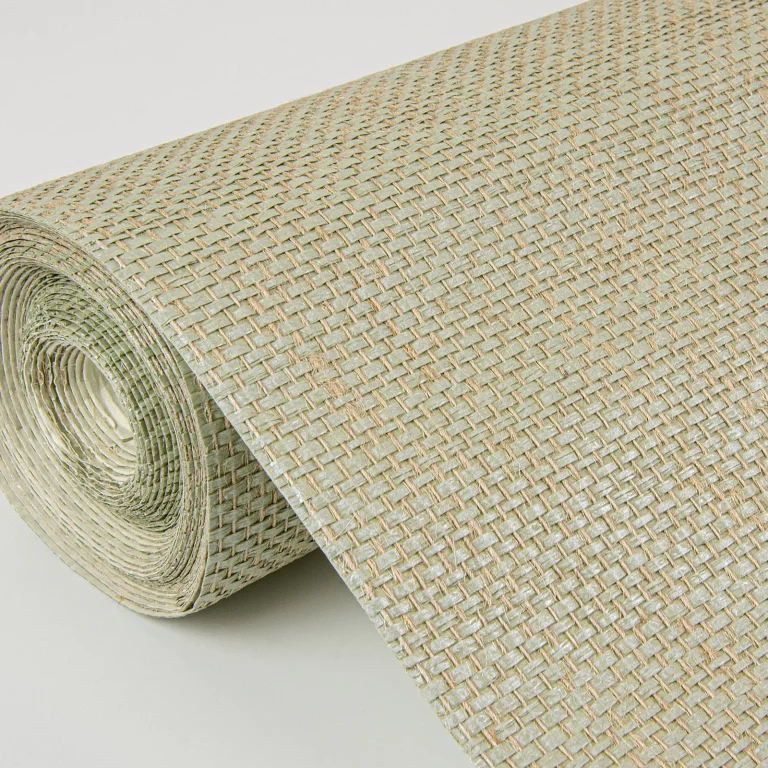Yanyu Paper Weave Grasscloth Wallpaper - Sage — Ảnh 5