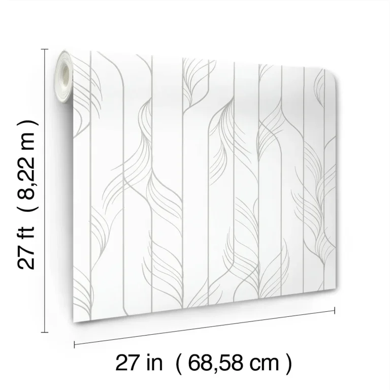 Candice Olson Elemental Thread Wallpaper - White & Silver — Ảnh 8
