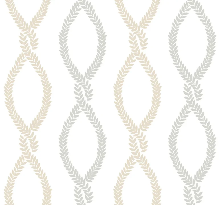 Laureate Vine Trellis Wallpaper - Neutral — Ảnh 4