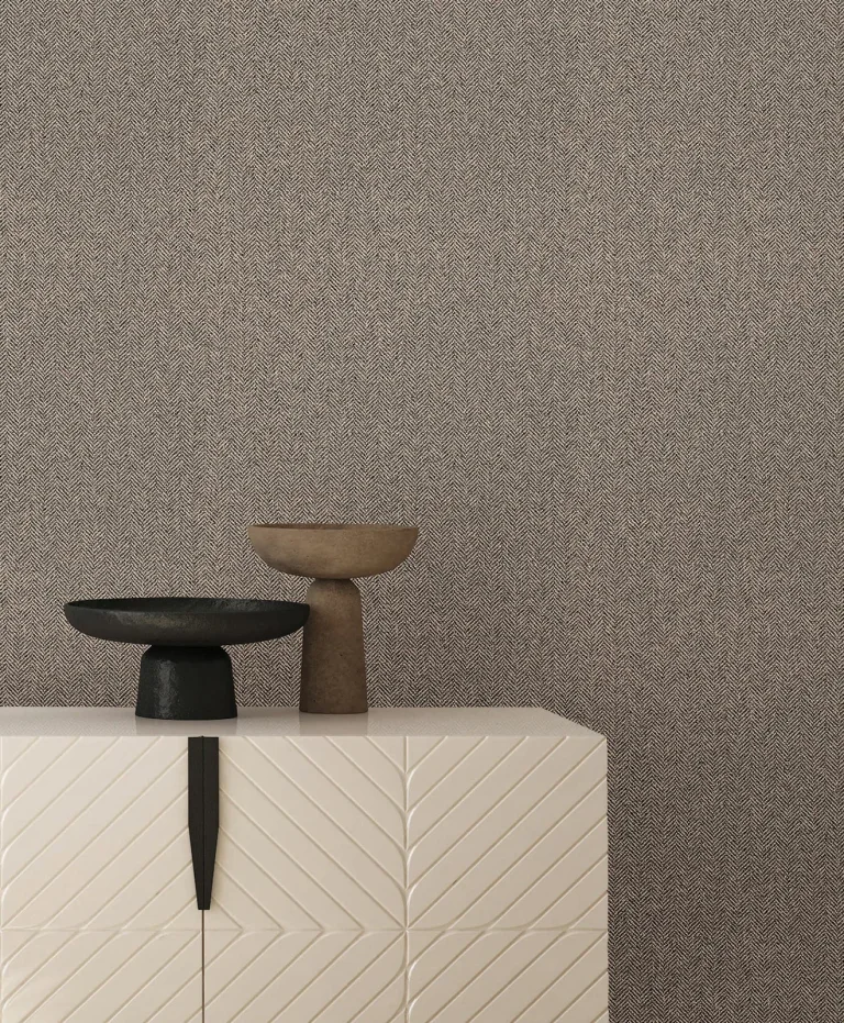 Tailored Chevron Wallpaper - Latte — Ảnh 3