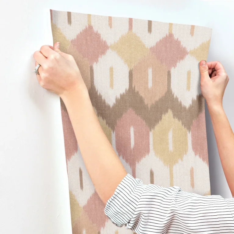 Abilene Ikat Wallpaper - Apricot — Ảnh 6