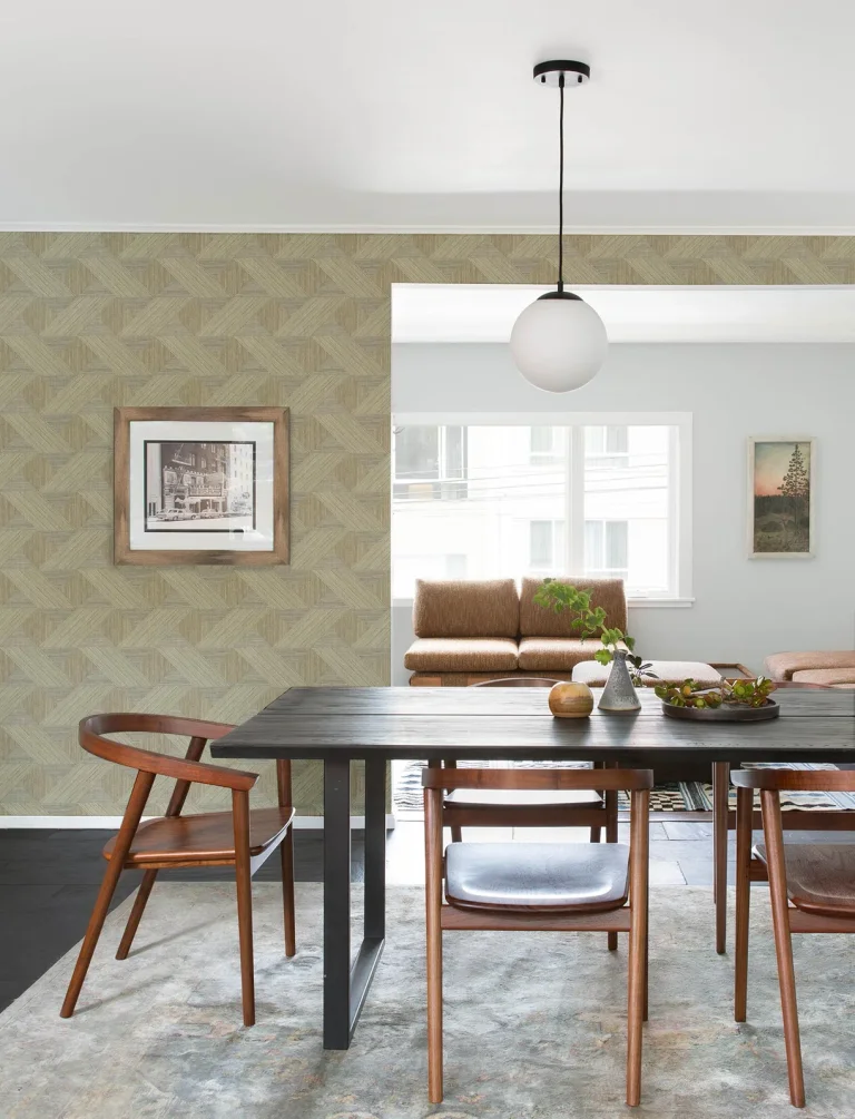 Presley Tessellation Wallpaper - Coffee — Ảnh 2