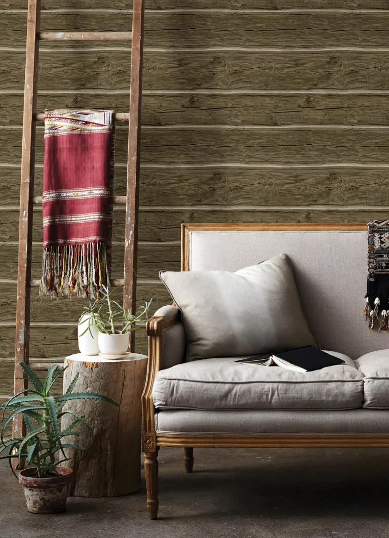 Chesapeake Lodgepole Wallpaper - Dark Brown