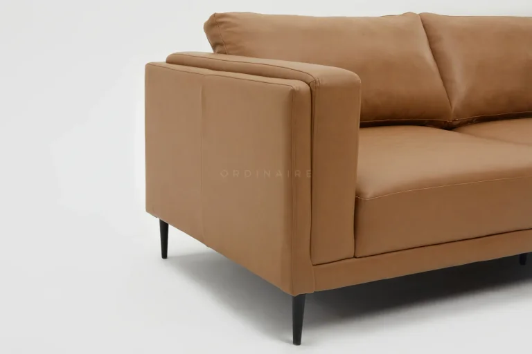 WALNUT BROWN SOFA — Image 2