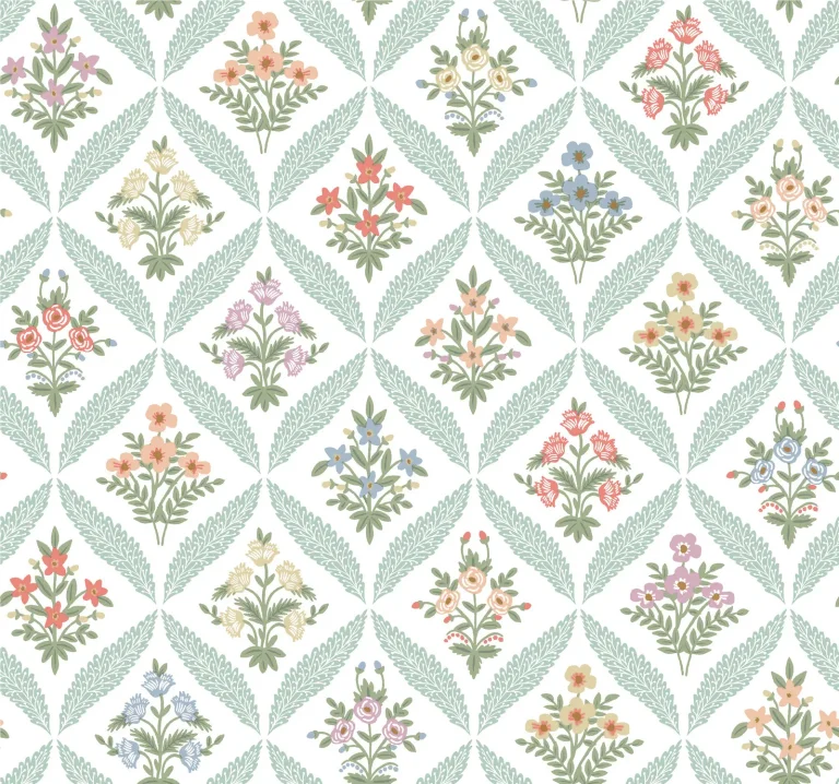 Rifle Paper Co. Estee Garden Wallpaper - Pastel Multi — Ảnh 2