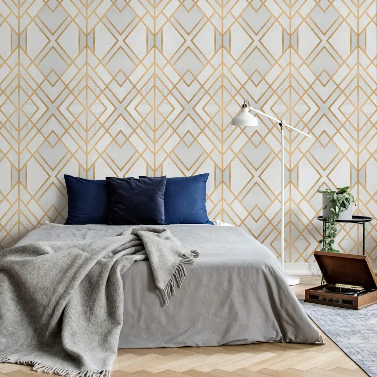 Golden Geometry - Wall Mural 5536 - 8 Panel - 384cm x 260cm — Ảnh 2
