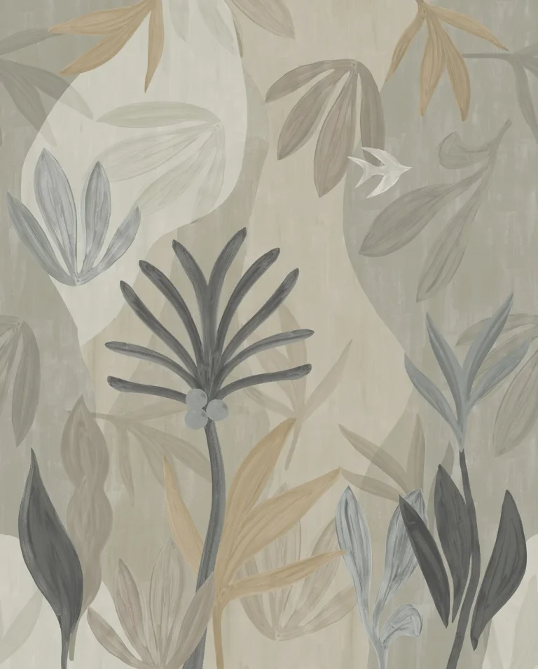 Chambord Gardens Wall Mural - Graphite & Carbon — Ảnh 2