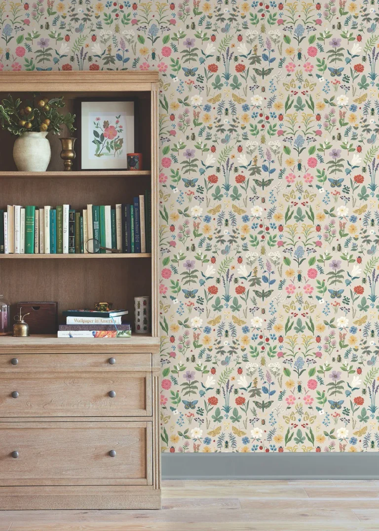 Rifle Paper Co. Curio Peel and Stick Wallpaper - Linen — Ảnh 6