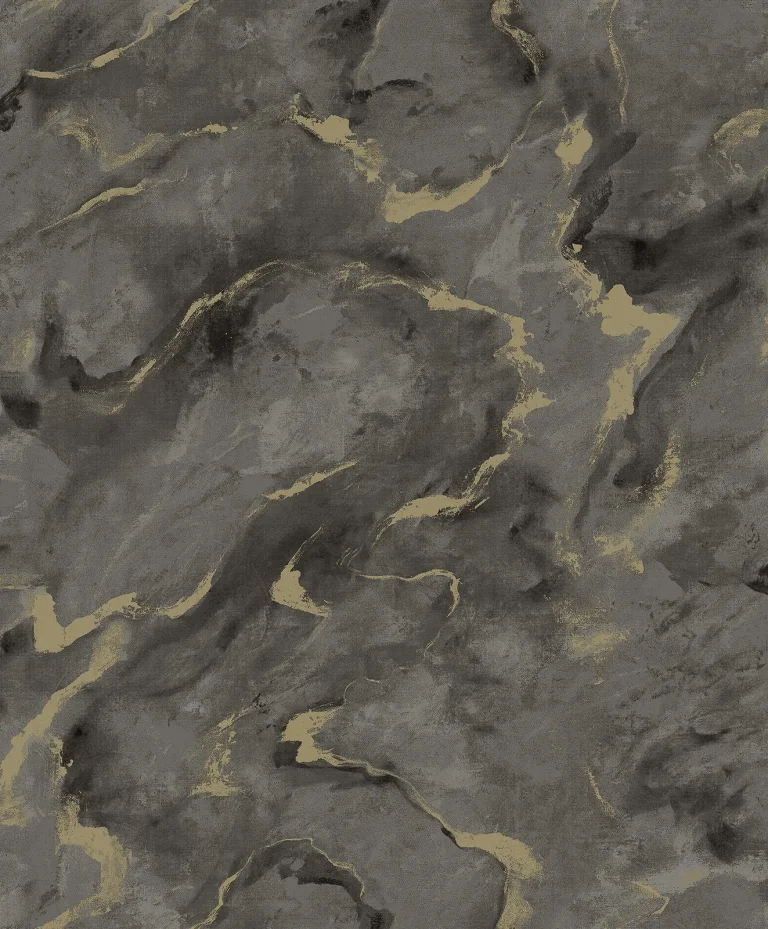 Silenus Marbled Wallpaper - Charcoal — Image 2