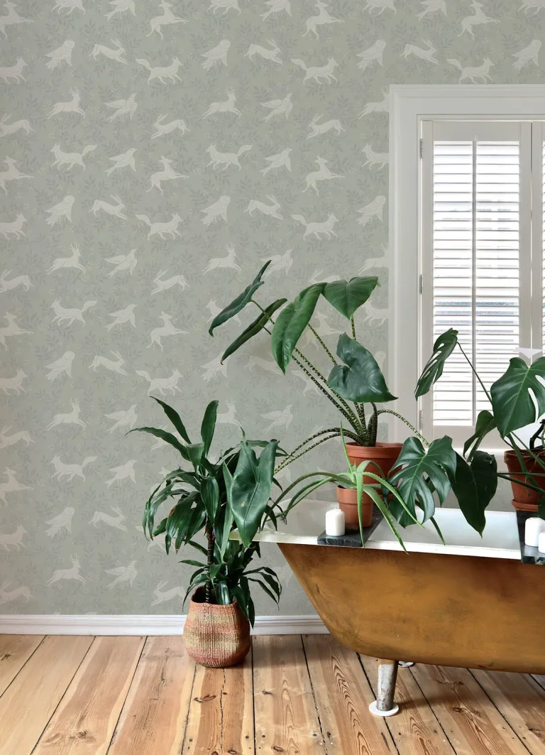 Chesapeake Revelry Forest Frolic Wallpaper - Sage — Ảnh 4