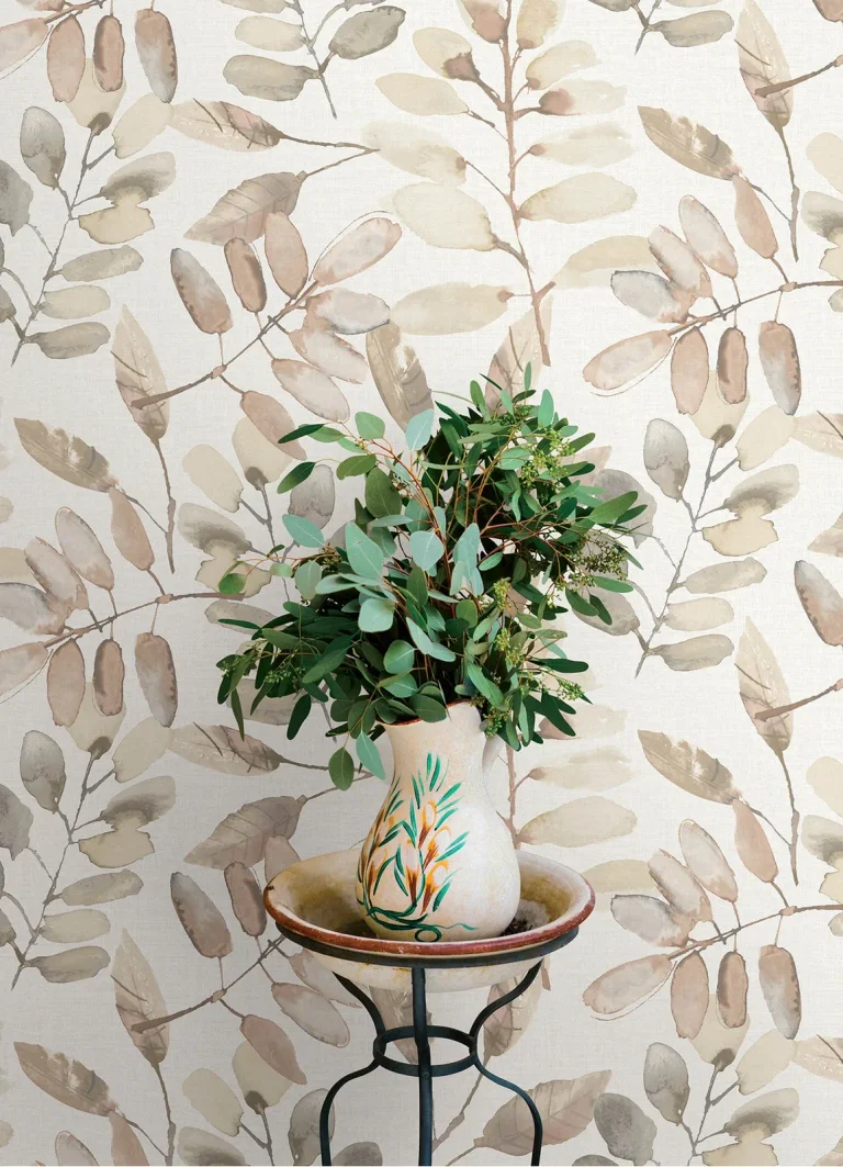 Chesapeake Pinnate Leaves Wallpaper - Salmon — Ảnh 2