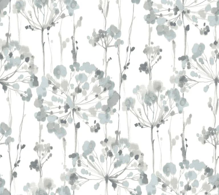 Candice Olson Flourish Peel and Stick Wallpaper - Sheer Blue/Grey — Ảnh 4