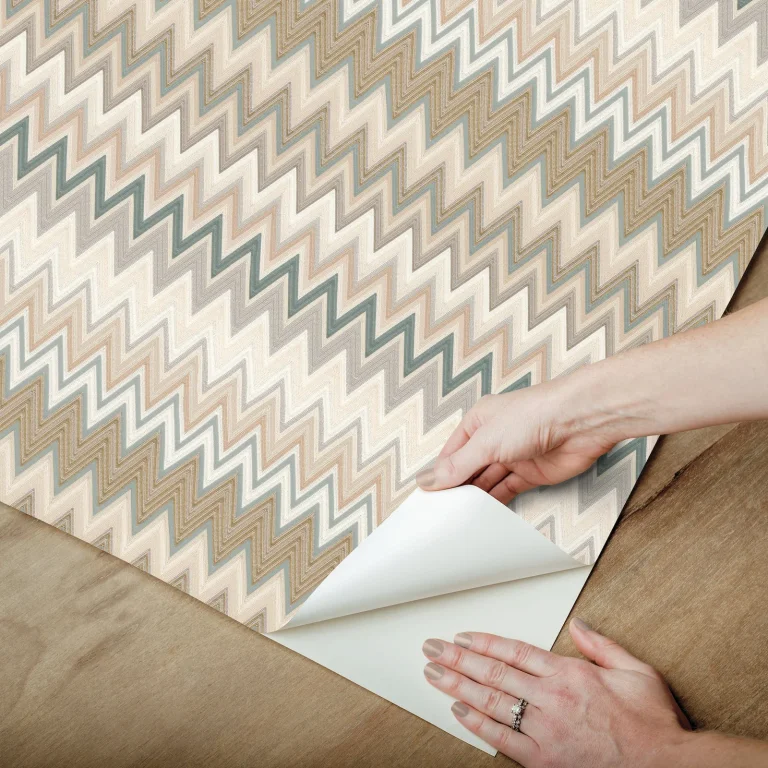 Zig Zag Peel and Stick Wallpaper - Green — Ảnh 6