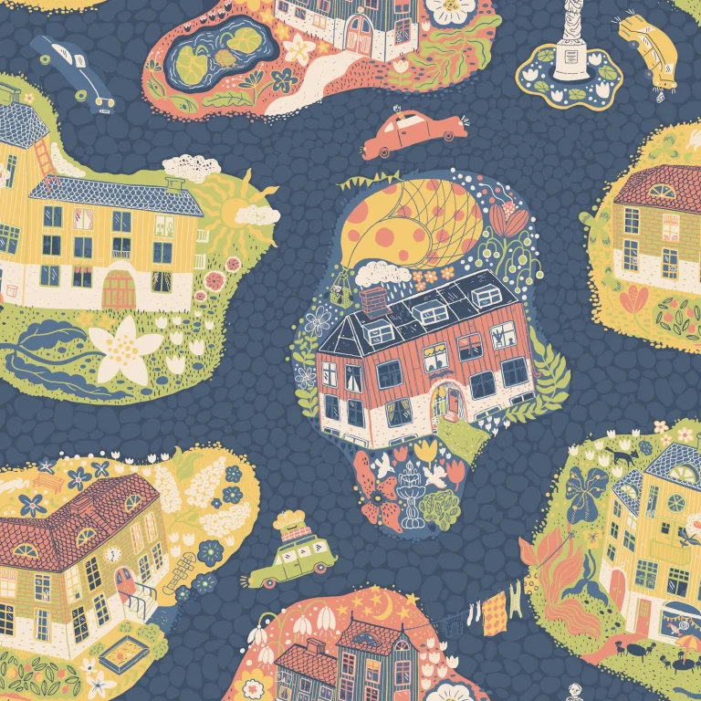 Staden Wallpaper - Dark Blue — Image 3