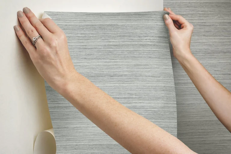 Cattail Weave Peel and Stick Wallpaper - Charcoal — Ảnh 4