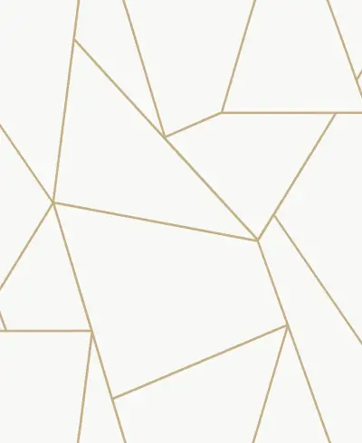 Nazca Wallpaper - White/Gold