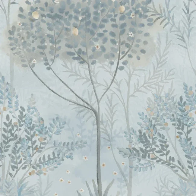 Orchard Wallpaper - Blue/Grey — Ảnh 5