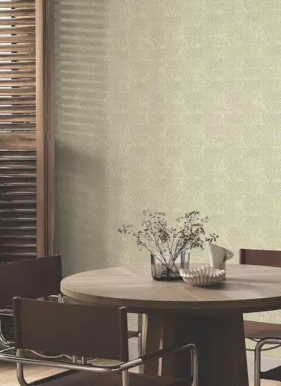 Woodcut Wallpaper - Beige
