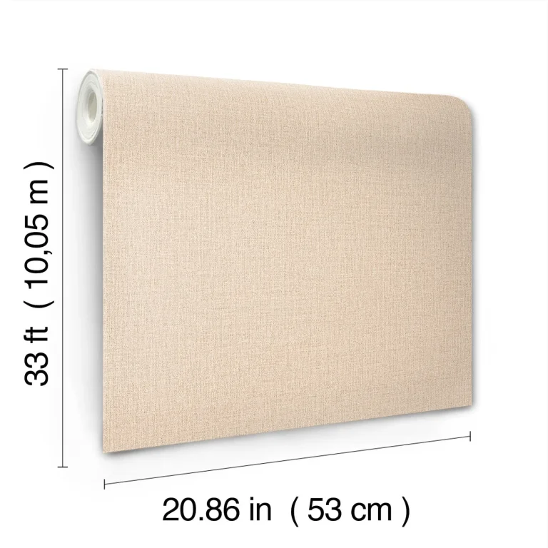 Chesapeake Sonia Faux Linen Wallpaper - Beige — Ảnh 2