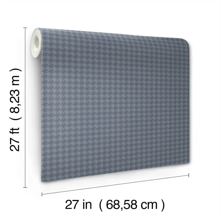 Ronald Redding Watson Houndstooth Wallpaper - Blue — Ảnh 6