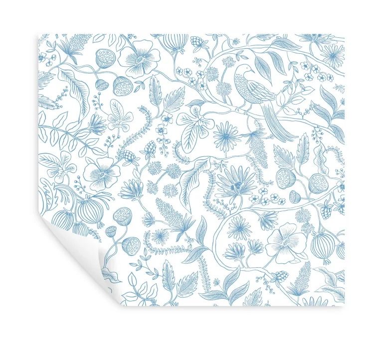 Rifle Paper Co. Aviary Peel and Stick Wallpaper - Royal Blue — Ảnh 2