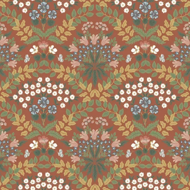 Rifle Paper Co. Bramble Wallpaper - Rust — Ảnh 4