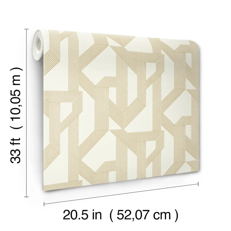 Franz Geometric Wallpaper - Gold — Ảnh 3