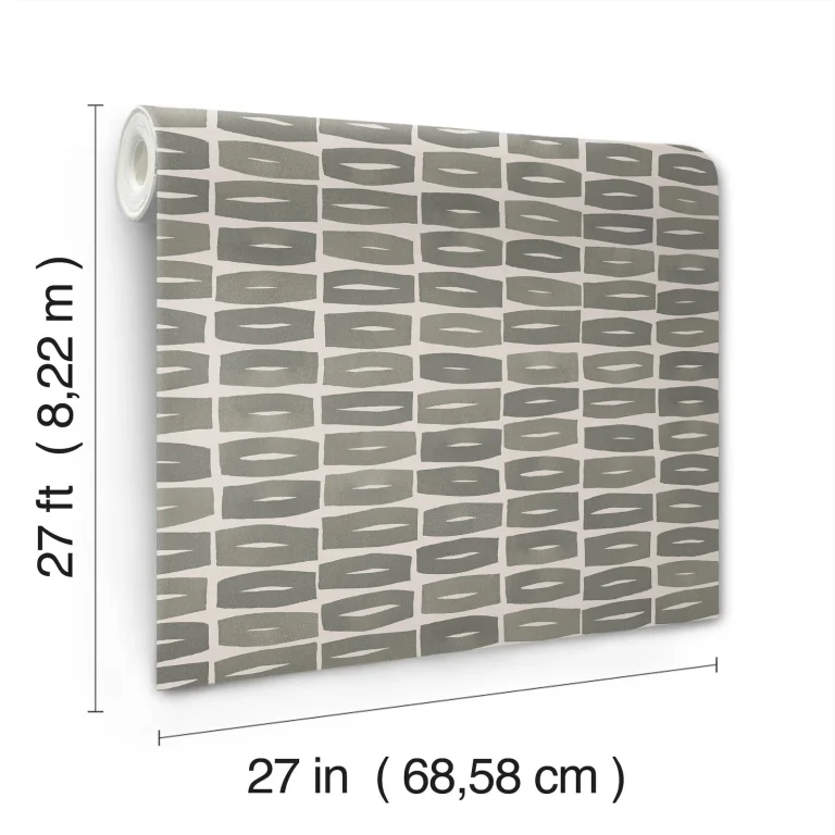 Modernist Motif Wallpaper - Carbon Black — Image 7