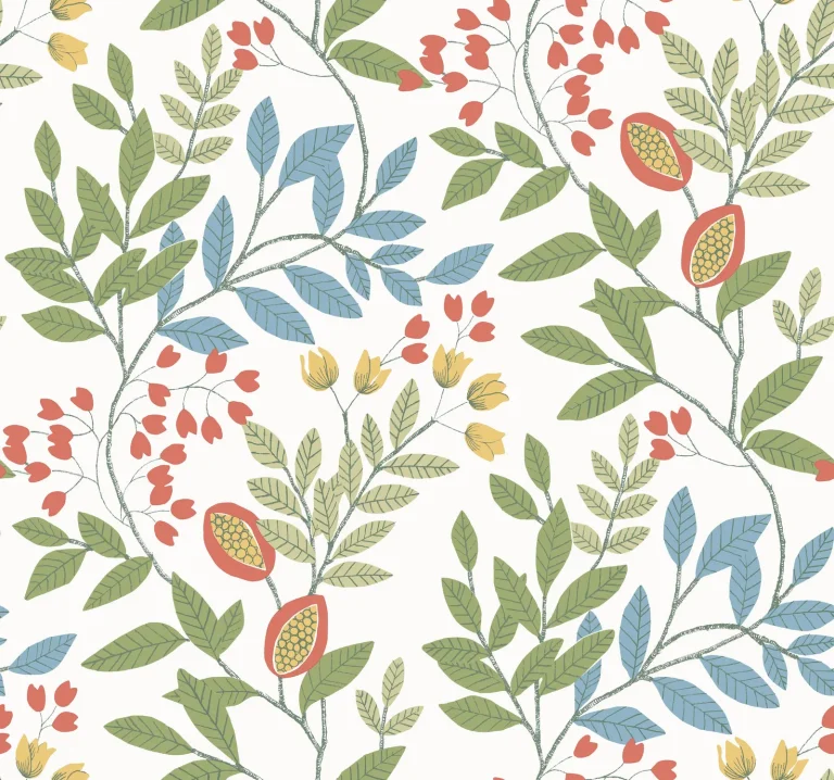 Eden Retreat Wallpaper - White/Multi — Ảnh 3