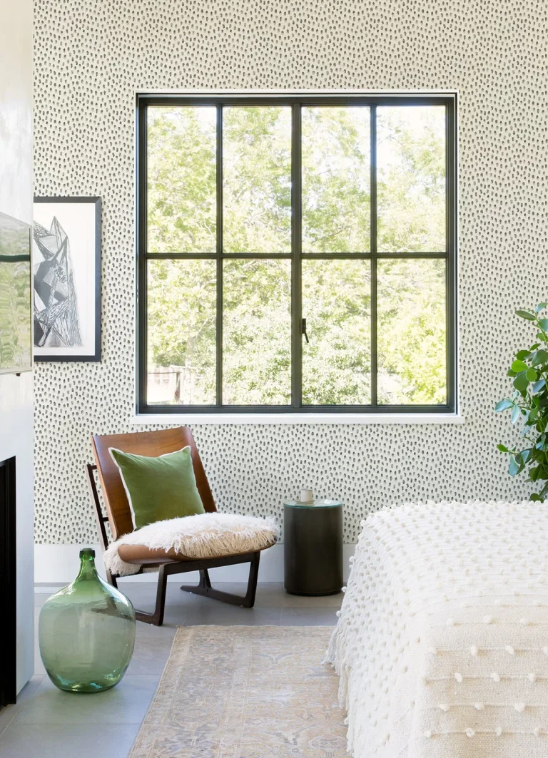 Chesapeake Sand Drips Painted Dots Wallpaper - Dark Grey — Ảnh 3