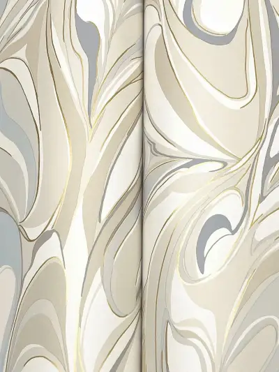 Achate Wallpaper - Beige & Grey