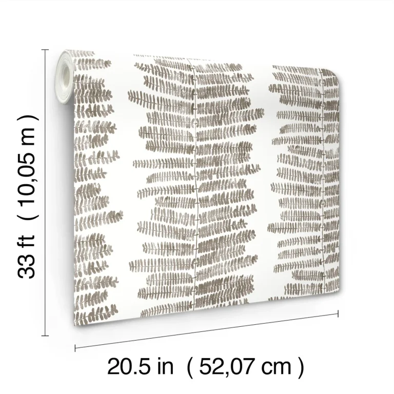 Lumis Fern Stripe Wallpaper - Taupe — Ảnh 7