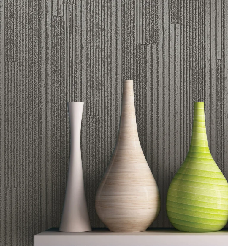 Vertical Plumb Wallpaper - Charcoal — Ảnh 4