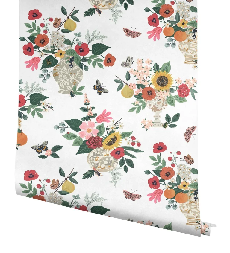 Rifle Paper Co. Flower Studies Wallpaper - Rose Multi — Ảnh 7