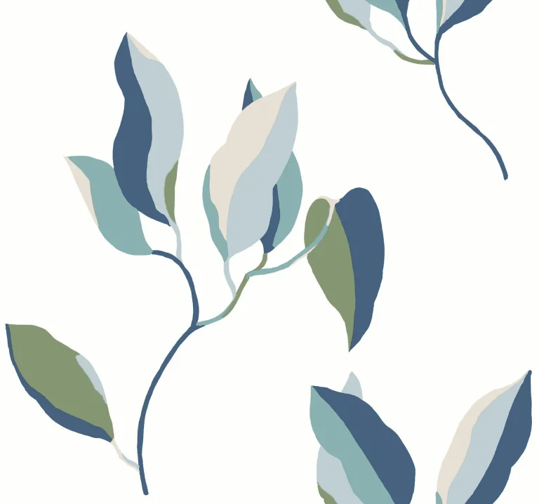 Brushwork Branches Wallpaper - Alpine & Cobalt — Ảnh 6