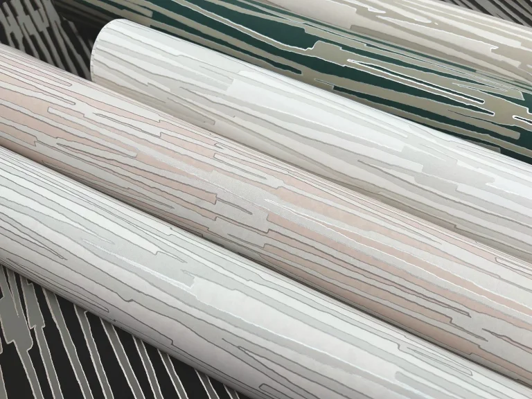 Water Reed Thatch Wallpaper - Clay/Silver — Ảnh 5