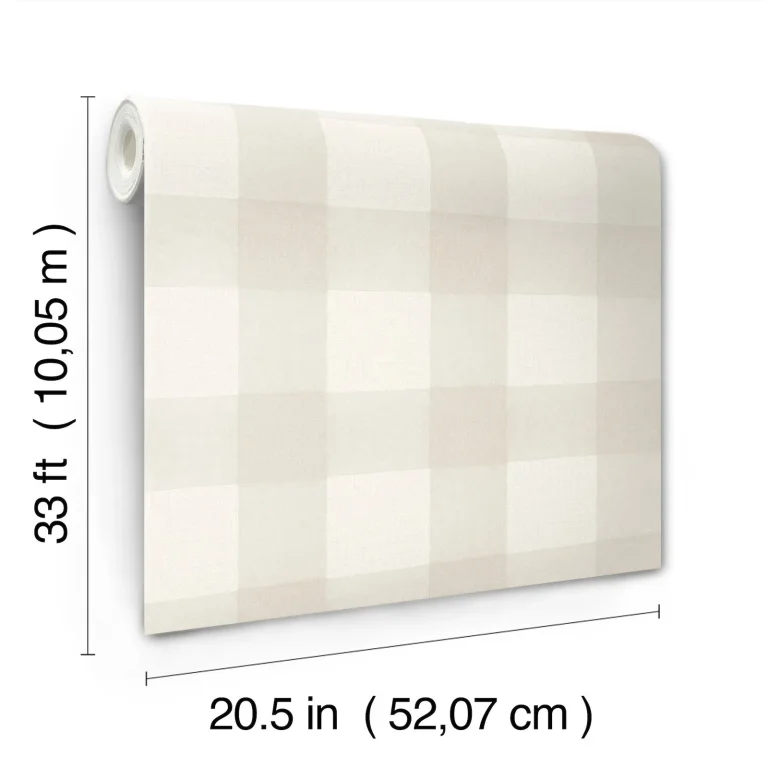 Chesapeake Thorpe Plaid Wallpaper - Dove — Ảnh 4